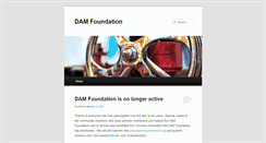Desktop Screenshot of damfoundation.org