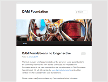 Tablet Screenshot of damfoundation.org